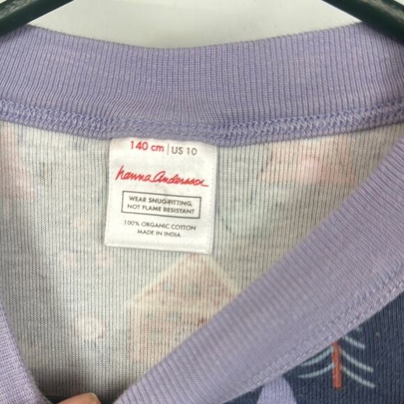 Hanna Andersson Purple Long Sleeve Tee with Enchanting Print - Picture 2 of 4